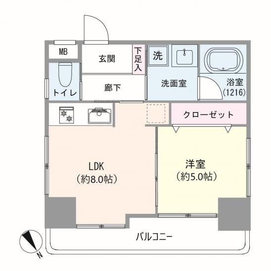 ＳＳＫグリーンパーク三ノ輪-1-間取図(平面図)