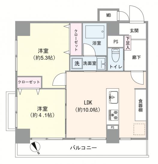 ＧＳハイム浅草-1-間取図(平面図)