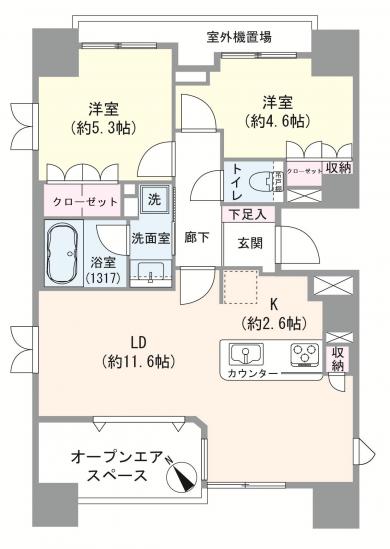 ヴェレーナ東京入谷-1-間取図(平面図)