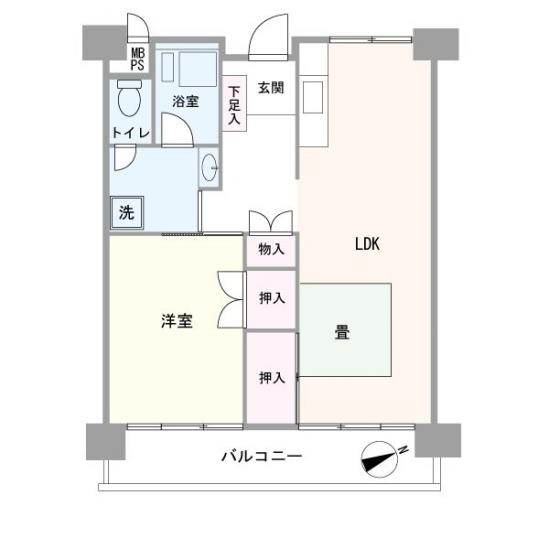 京成サンコーポ浅草-1-間取図(平面図)