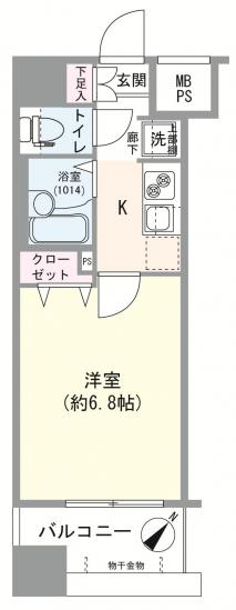 ARTESSIMO FONTE-1-間取図(平面図)