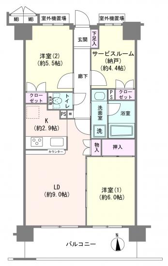藤和シティホームズ御徒町-1-間取図(平面図)