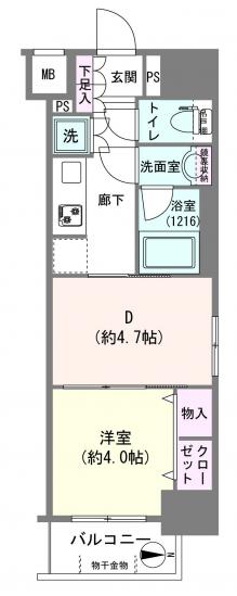 日神デュオステージ蔵前ＮＥＸＴ-1-間取図(平面図)