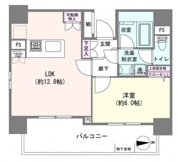 アイル秋葉原ノース参番館-1-間取図(平面図)
