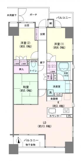 ファーストシーン瑞江マークイースト-1-間取図(平面図)
