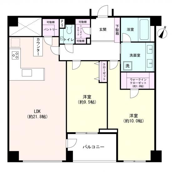 ルフォン南平台-1-間取図(平面図)