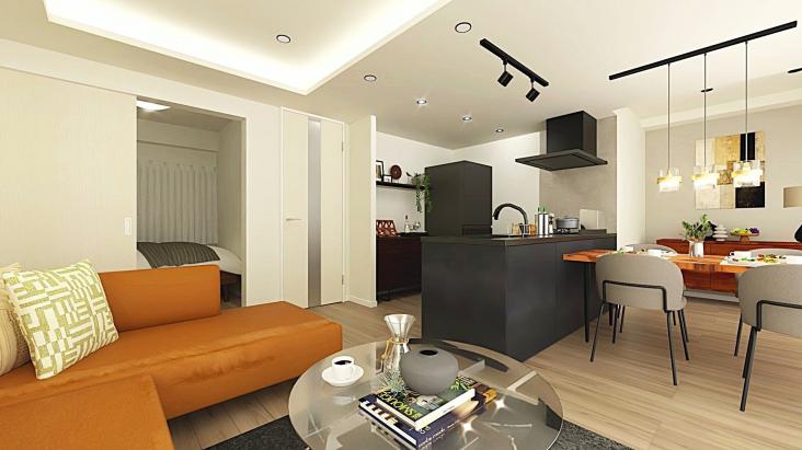 まんしょん中目黒-0-完成予想図(内観)