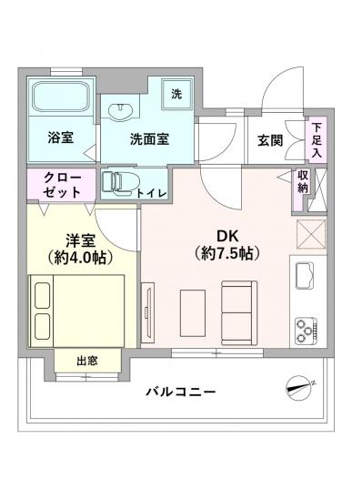 ペイサージュ渋谷FIRST-1-間取図(平面図)
