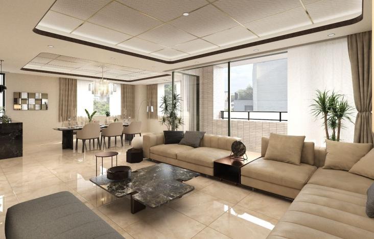 麻布霞町パーク・マンション-3-完成予想図(内観)