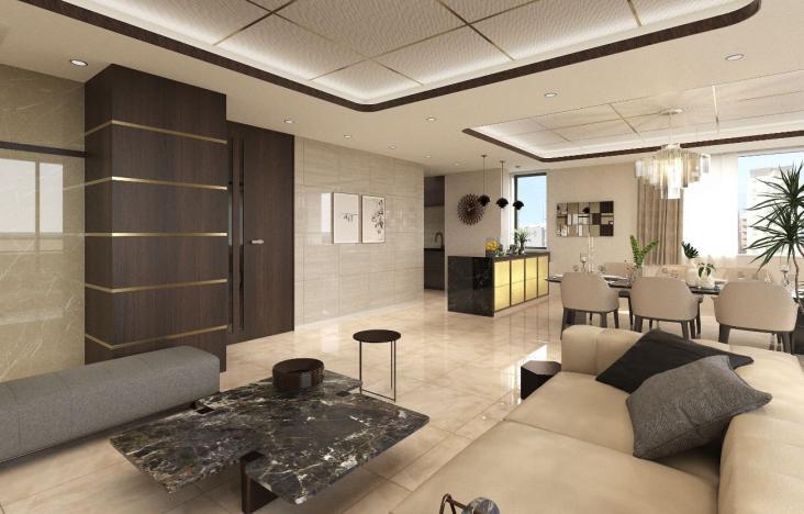 麻布霞町パーク・マンション-4-完成予想図(内観)