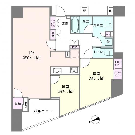 THE CONOE＜代官山＞-1-間取図(平面図)