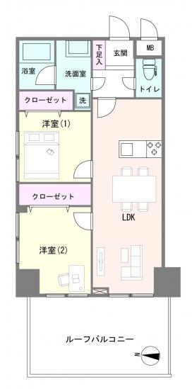 シャンボール三軒茶屋-1-間取図(平面図)