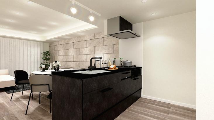 東急ドエルアルス弦巻２号棟-4-完成予想図(内観)