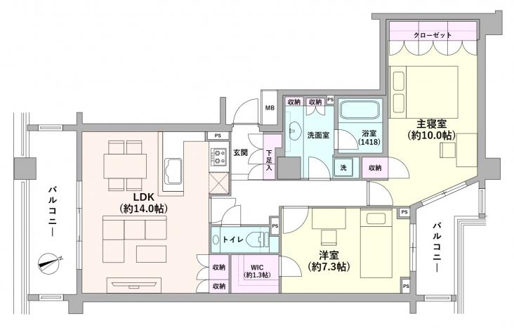パーク・コート南青山ヒルトップレジデンス-1-間取図(平面図)