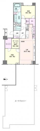 フューズ・コート１７５-1-間取図(平面図)