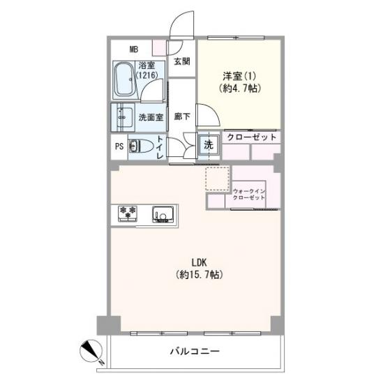 目黒ダイヤハイツ-1-間取図(平面図)