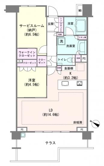 パークホームズ駒沢ザレジデンス-1-間取図(平面図)