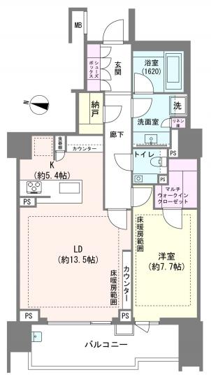 ザ・パークハウス渋谷南平台-1-間取図(平面図)