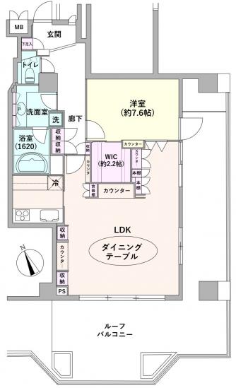 飯倉ヒルズ-1-間取図(平面図)