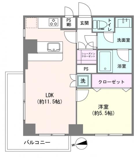 秀和麻布笄町レジデンス-1-間取図(平面図)