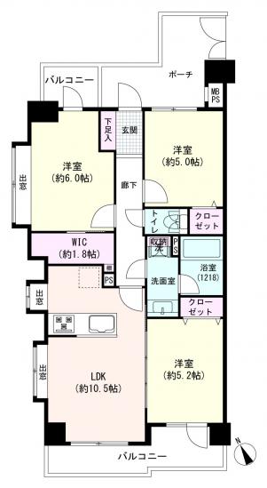 ライオンズマンション広尾南-1-間取図(平面図)