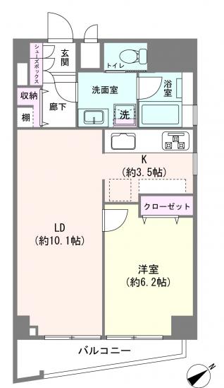 南青山セピアコート-1-間取図(平面図)
