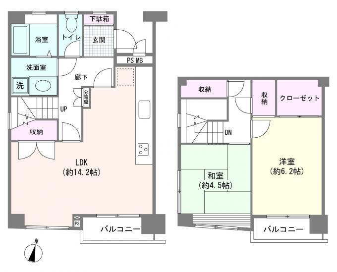 ジークレフ自由が丘-1-間取図(平面図)