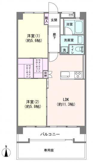 東久東高島平ハイツ-1-間取図(平面図)