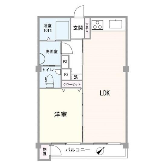 富士見台マンション-1-間取図(平面図)