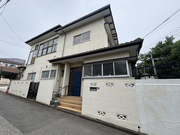 板橋区赤塚四丁目土地（古家付）-0-前面道路含む外観
