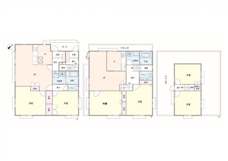 北区西ケ原４丁目中古戸建-1-間取図(平面図)