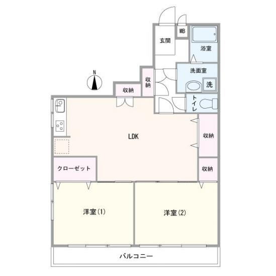 オリエンタルグリーンコーポラス-1-間取図(平面図)