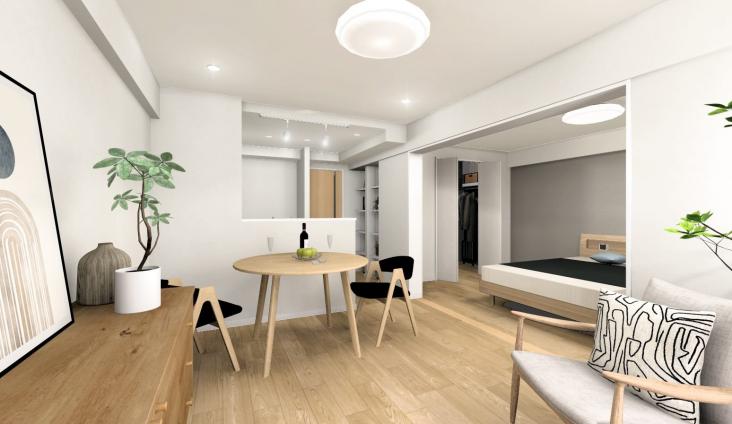 富士見台マンション-9-完成予想図(内観)