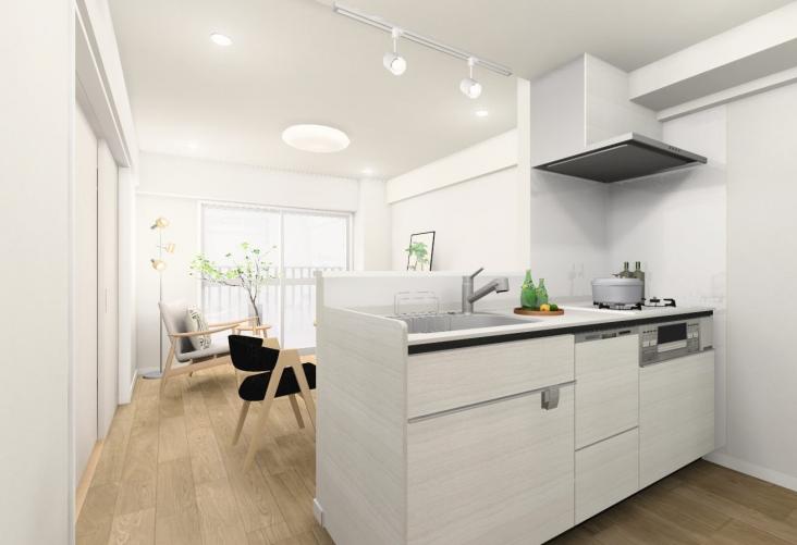 富士見台マンション-10-完成予想図(内観)