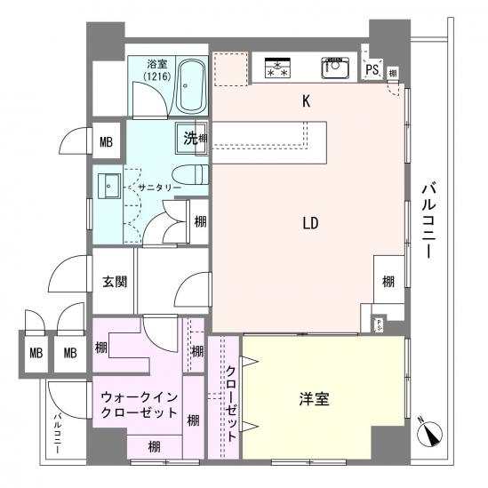 菱和パレス駒込-1-間取図(平面図)