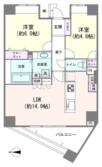 パークハウス練馬高野台-0-間取図(平面図)