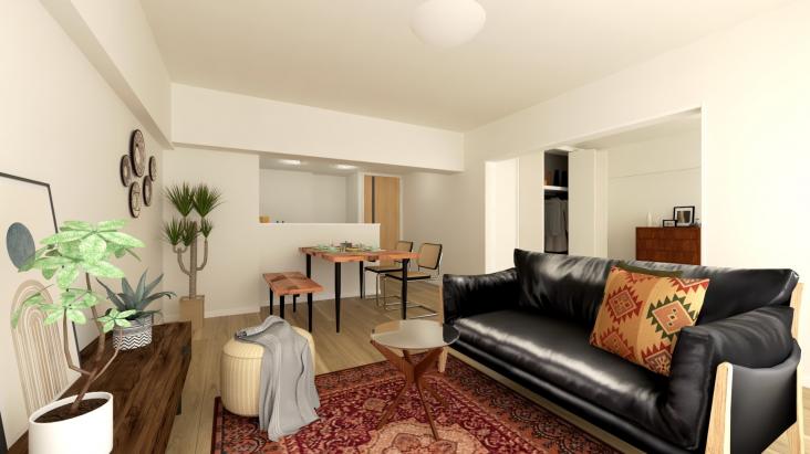 成増ハウス-3-完成予想図(内観)