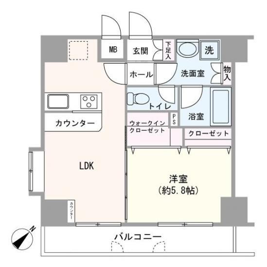 エクセリア池袋WEST-1-間取図(平面図)
