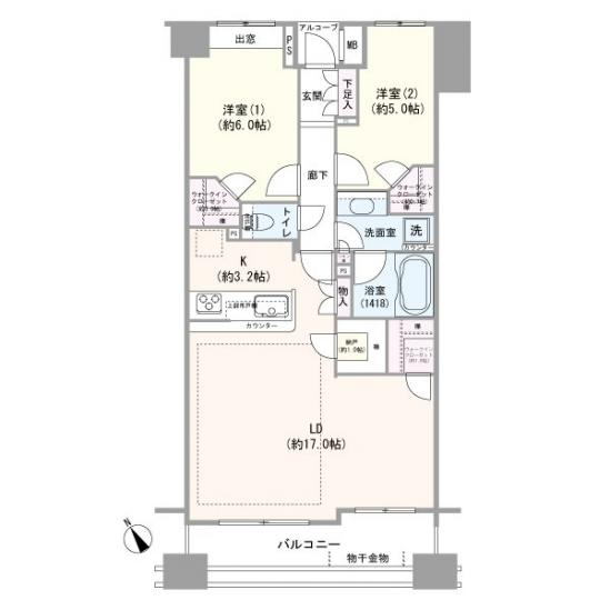 パークステージ石神井公園-1-間取図(平面図)
