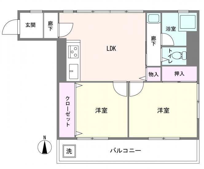 モナーク西池袋-1-間取図(平面図)