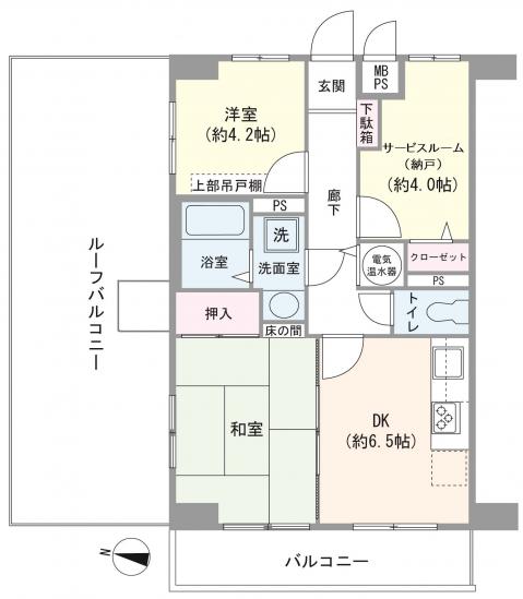 ライオンズマンション所沢東-1-間取図(平面図)