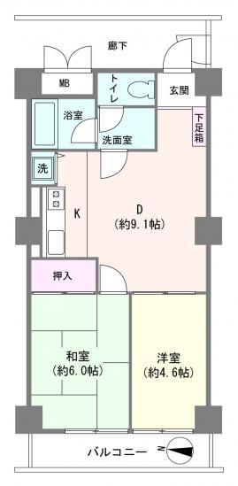 ストーク板橋区役所前-1-間取図(平面図)