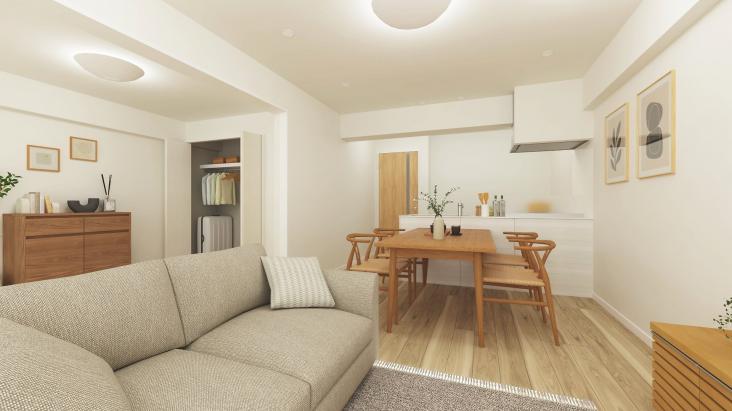 蓮根ファミールハイツ２号棟-0-完成予想図(内観)