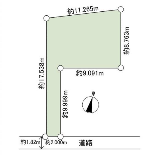 板橋区赤塚五丁目土地-1-区画図