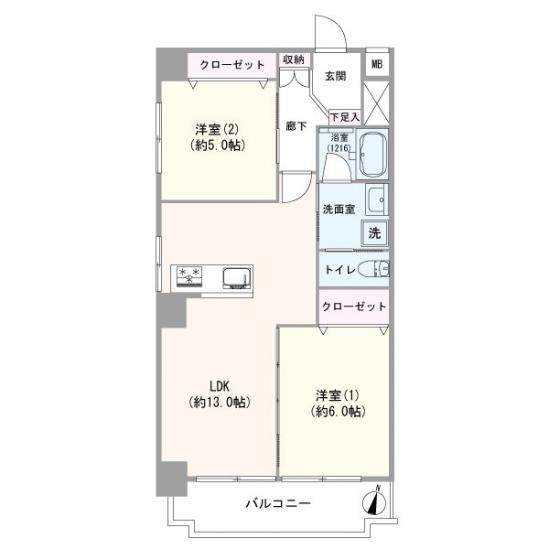 グローリア初穂小豆沢-1-間取図(平面図)