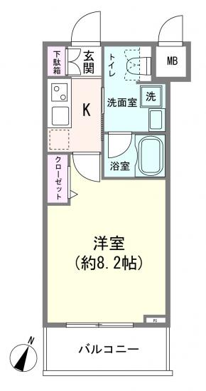 ステージファースト板橋桜川-1-間取図(平面図)