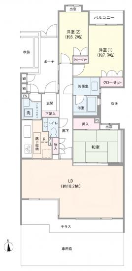 藤和富士見台ホームズ-1-間取図(平面図)
