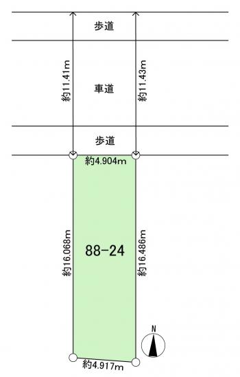 板橋区徳丸二丁目土地-1-区画図