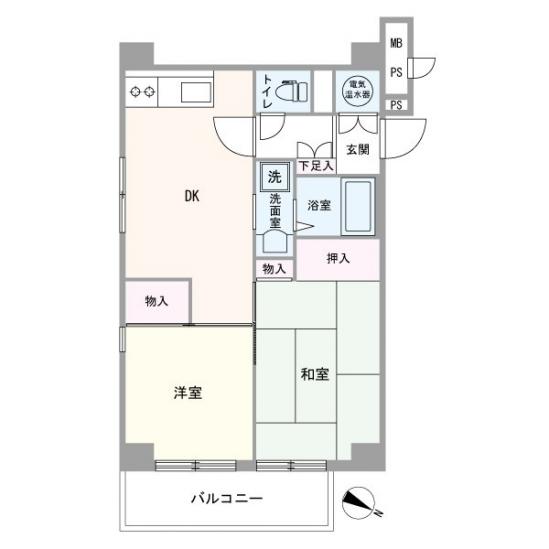 ライオンズマンション石神井公園-1-間取図(平面図)