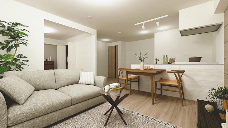 王子ローヤルコーポ-2-完成予想図(内観)